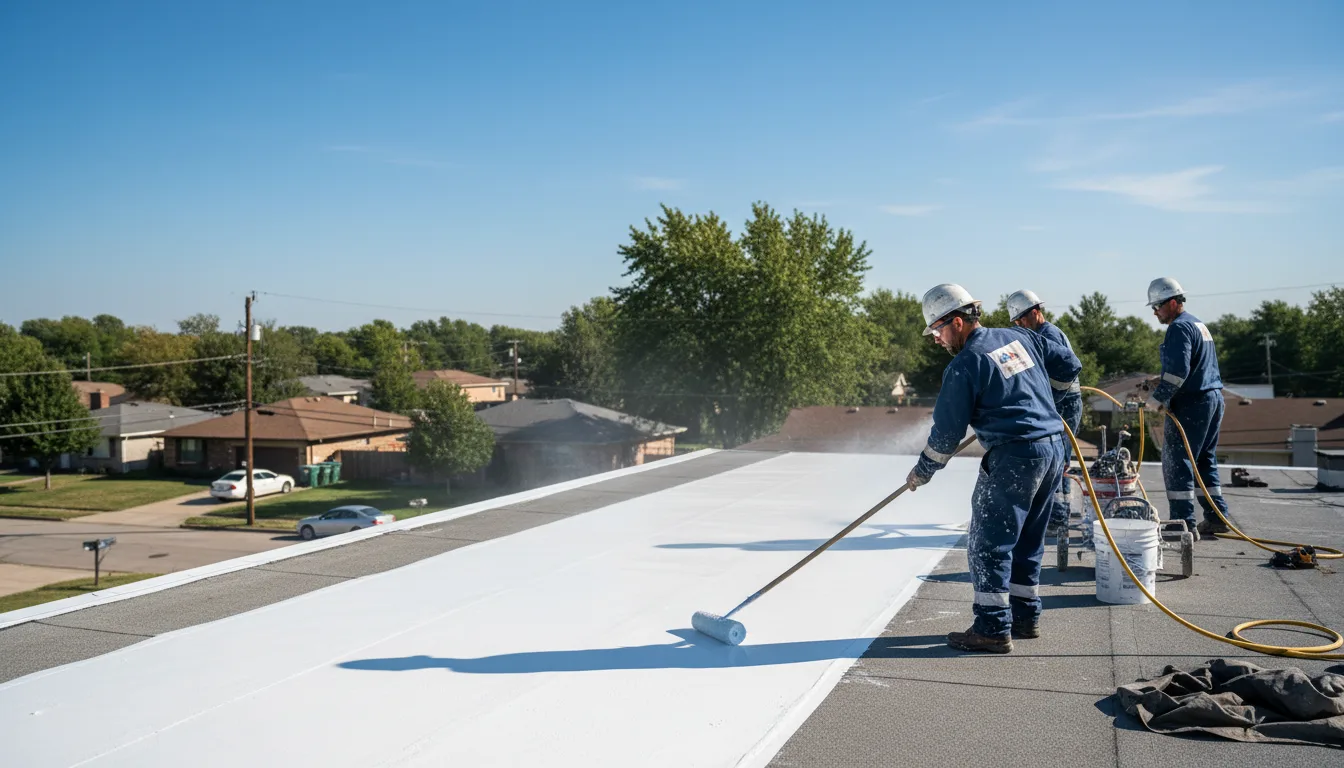 Commercial roof coating in Darby, PA near me